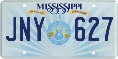 MS license plate JNY627
