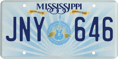 MS license plate JNY646