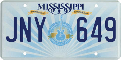 MS license plate JNY649