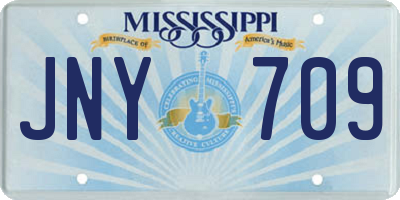 MS license plate JNY709