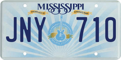 MS license plate JNY710