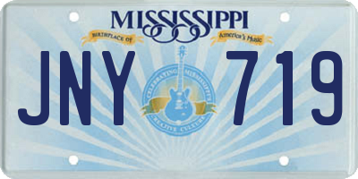 MS license plate JNY719