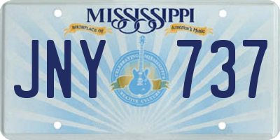MS license plate JNY737