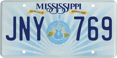 MS license plate JNY769