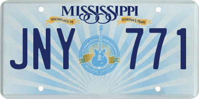 MS license plate JNY771
