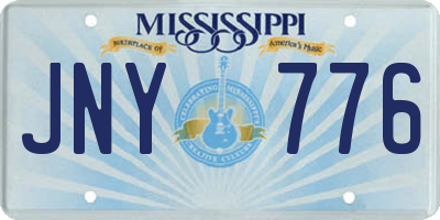 MS license plate JNY776