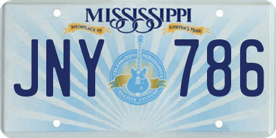 MS license plate JNY786
