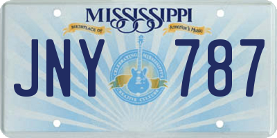 MS license plate JNY787