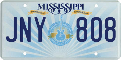 MS license plate JNY808