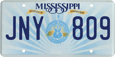 MS license plate JNY809