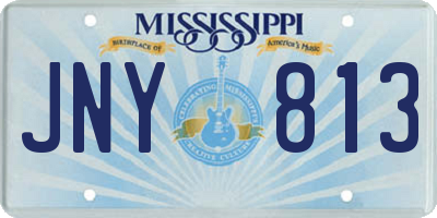 MS license plate JNY813