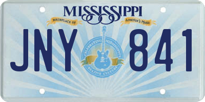 MS license plate JNY841