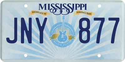 MS license plate JNY877