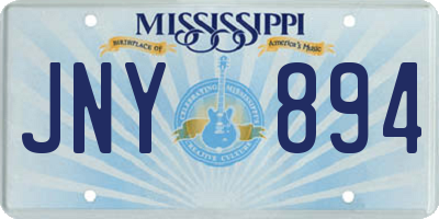 MS license plate JNY894