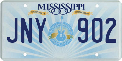 MS license plate JNY902