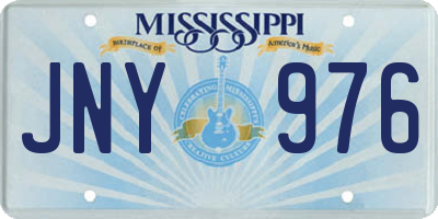 MS license plate JNY976