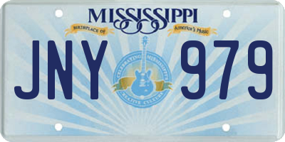 MS license plate JNY979