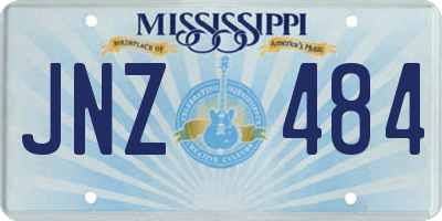 MS license plate JNZ484