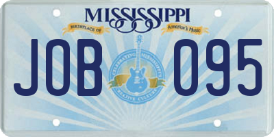 MS license plate JOB095