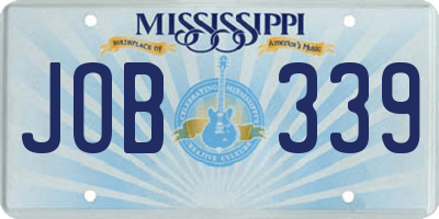 MS license plate JOB339