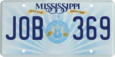 MS license plate JOB369
