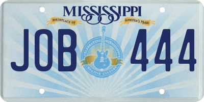 MS license plate JOB444