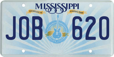 MS license plate JOB620