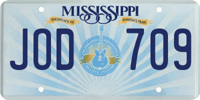 MS license plate JOD709