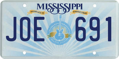MS license plate JOE691