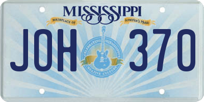 MS license plate JOH370