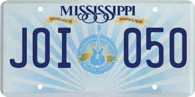 MS license plate JOI050