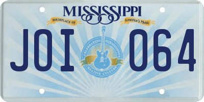 MS license plate JOI064