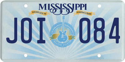 MS license plate JOI084