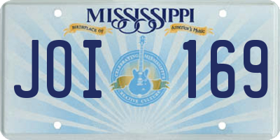 MS license plate JOI169