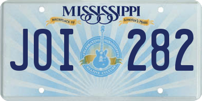 MS license plate JOI282