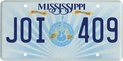 MS license plate JOI409
