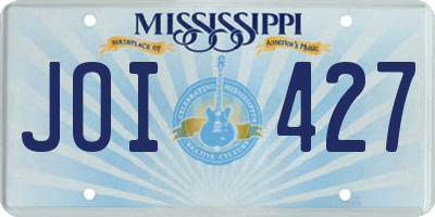 MS license plate JOI427