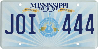 MS license plate JOI444