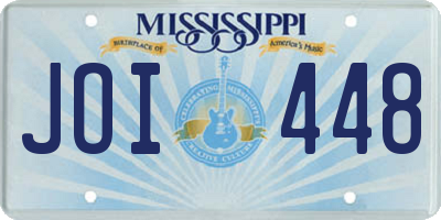 MS license plate JOI448