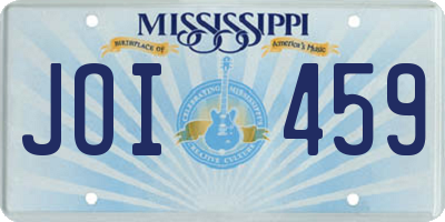 MS license plate JOI459