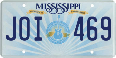 MS license plate JOI469