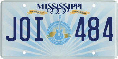 MS license plate JOI484