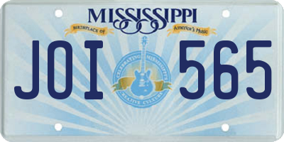 MS license plate JOI565