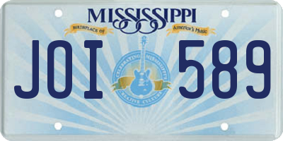 MS license plate JOI589