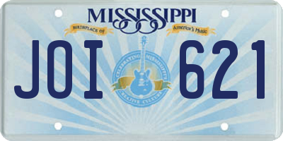 MS license plate JOI621