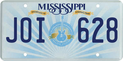 MS license plate JOI628