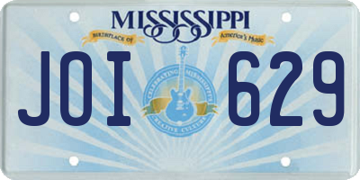 MS license plate JOI629