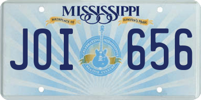 MS license plate JOI656