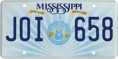 MS license plate JOI658