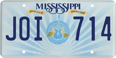 MS license plate JOI714